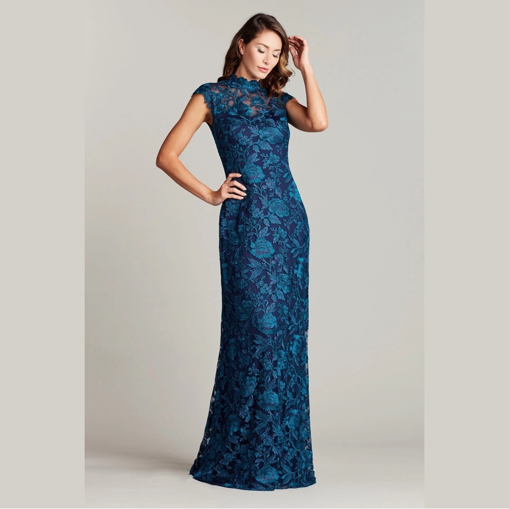 TADASHI SHOJI - QARA EMBROIDERED GOWN